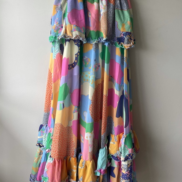 Colourful Tiered Sumer dress - Picture 2 of 3